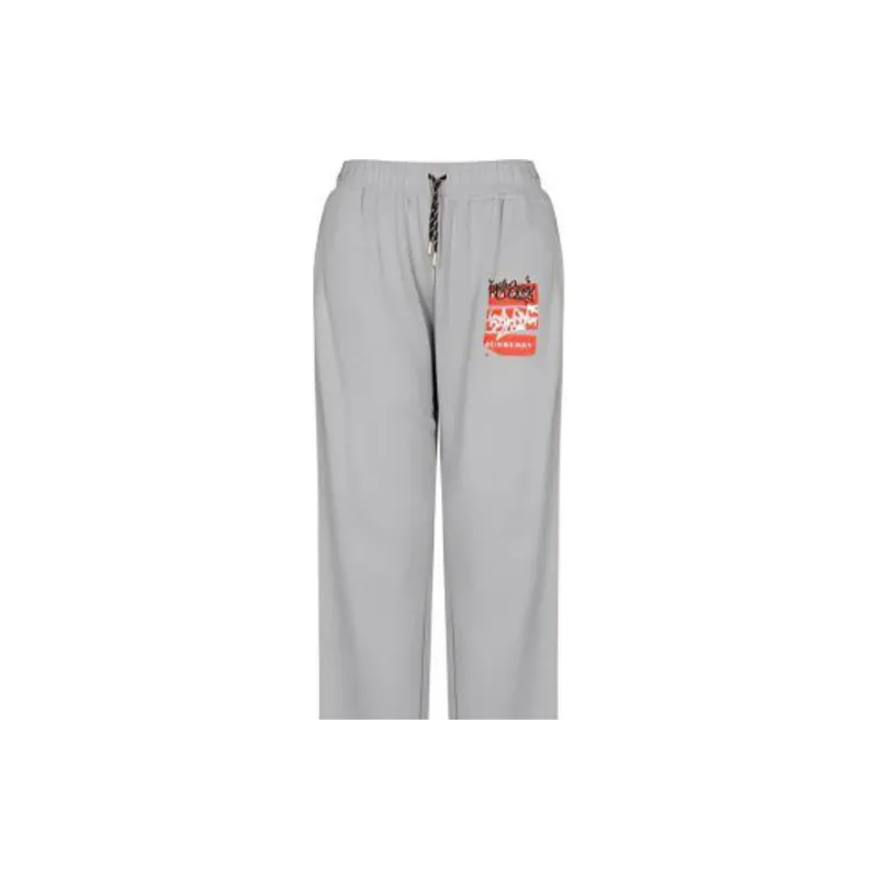 Burberry Knitted Sweatpants Men Gray-6