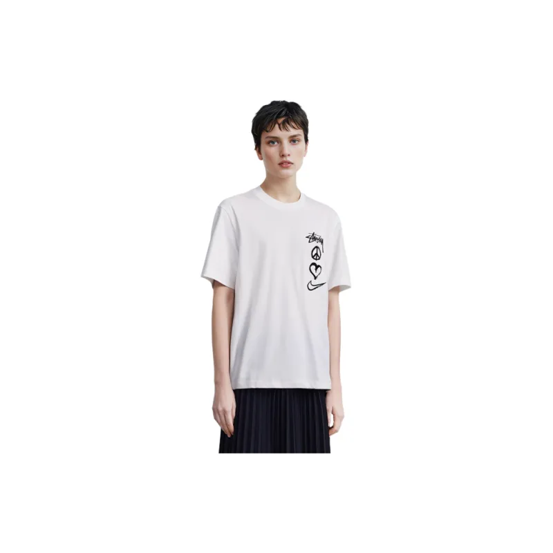 Nike X Stussy Peace Love Swoosh T shirt Asia Sizing-4