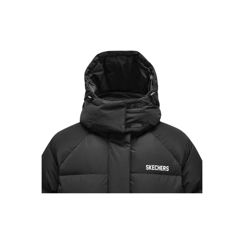 Skechers Mountain And Wild Outdoor Series Down Jacket Women's Carbon Black-3