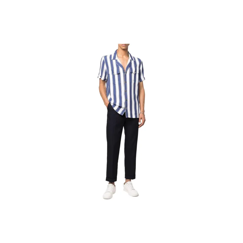 BALMAIN Shirts Men Blue-1