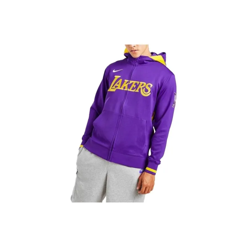 Nike Nba Los Angeles Lakers Home Showtime Dri Fit Full Zip Hoodie-3