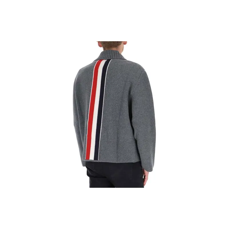THOM BROWNE Jackets Men Gray-3