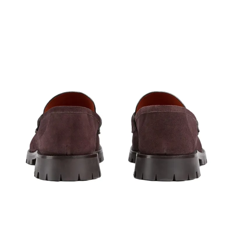 GUCCI Horsebit Loafers Men's Red-4