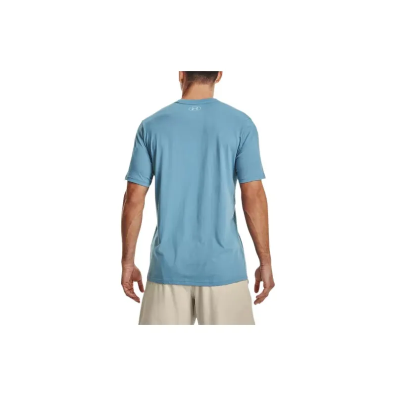 Under Armour Johnson Drop Shoulder Sleeve T Shirt Men's Blue-3