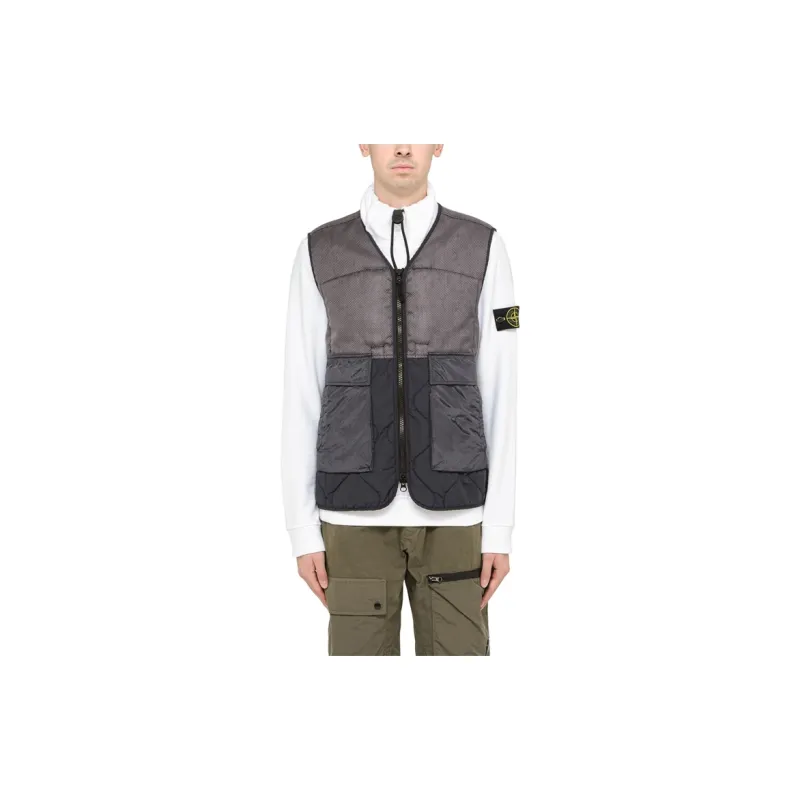 STONE ISLAND Vests Men Black-3