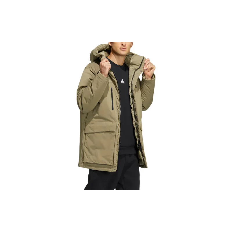 Adidas Down Parka Down Jacket Men's Green-3