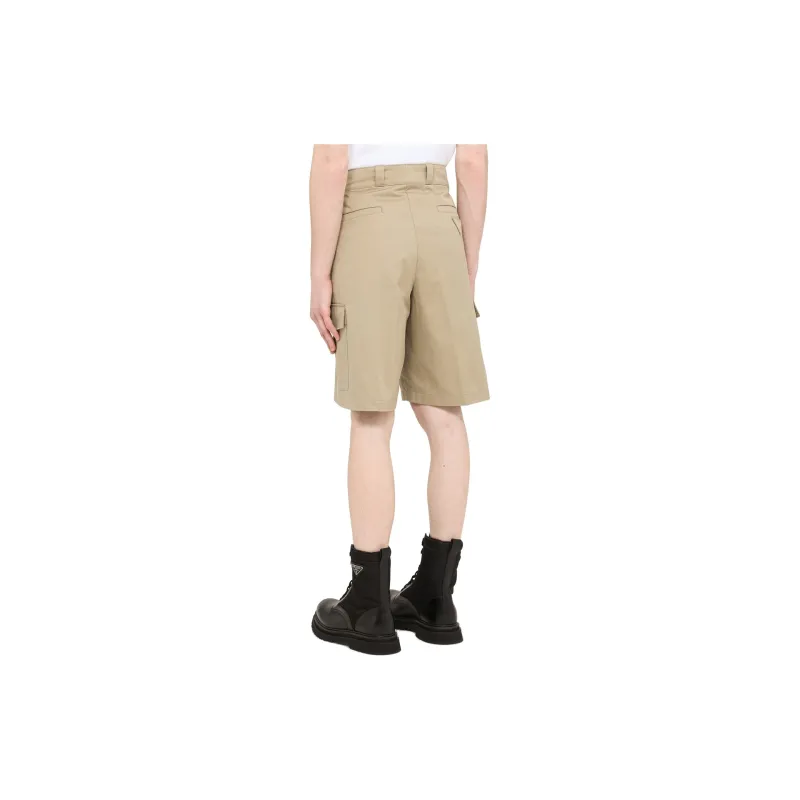PRADA Cargo Shorts Men Khaki-4