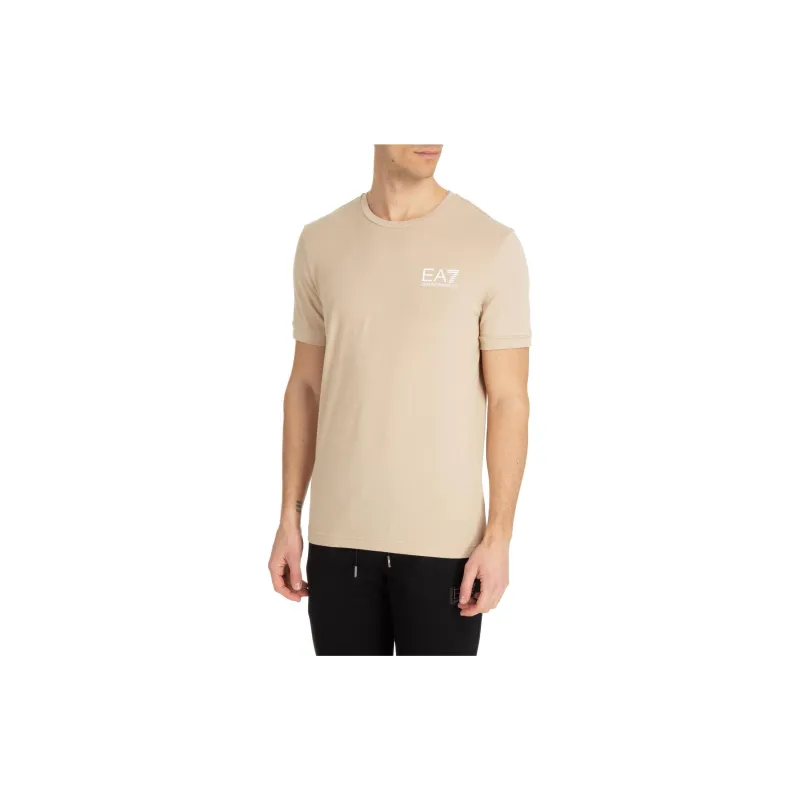EMPORIO ARMANI EA7 SS23 T Shirt Men's Ecru-1