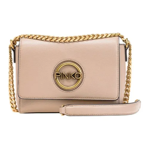PINKO Synthetic Leather Shoulder Bag, Crossbody Bag Medium Size Women's Pink