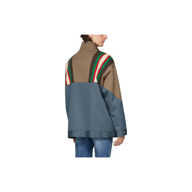GUCCI Jackets Men Blue-3