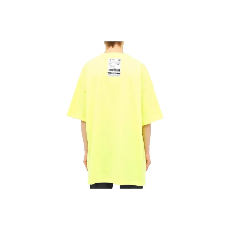Vetements T-Shirts Men Yellow-2