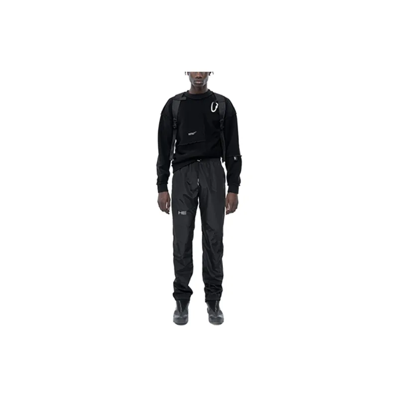 HELIOT EMIL Straight Sports Pants Men's Black-2