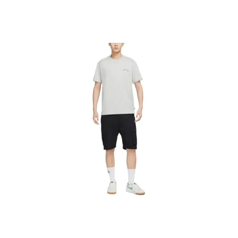 Nike Drop Shoulder Sleeve T-Shirt Men's Light Gray-2