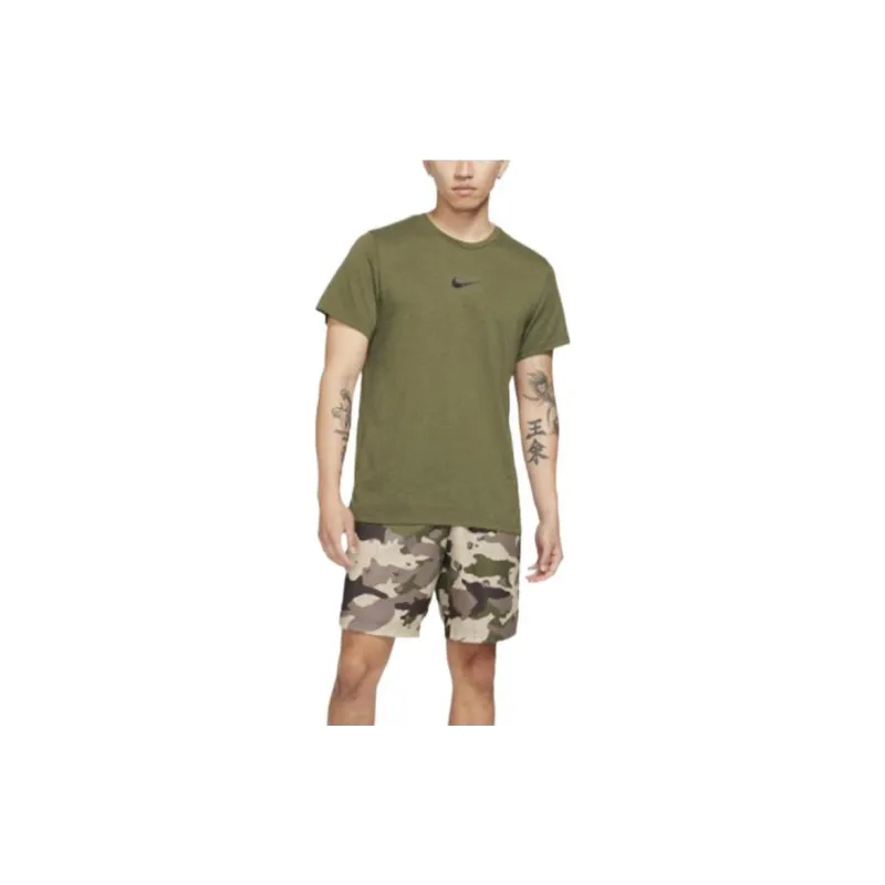 Nike Dri Fit T Shirts Men Green-2