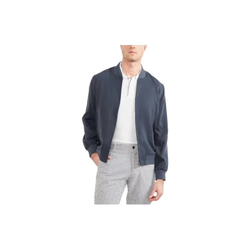 GUESS Eco Classic Flight Jacket Jackets Coats Men's Navy Blue-2