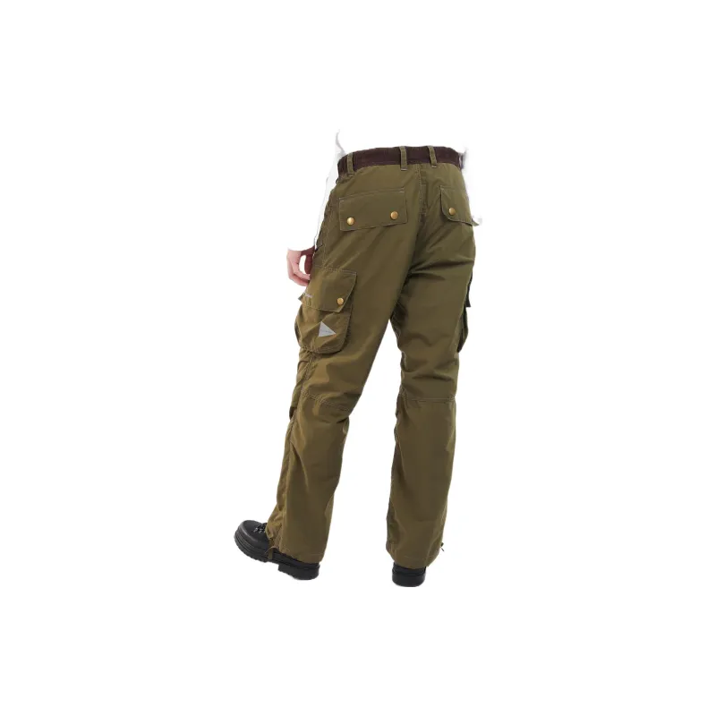 And Wander X BARBOUR Cargo Pants Men Olive Green-2