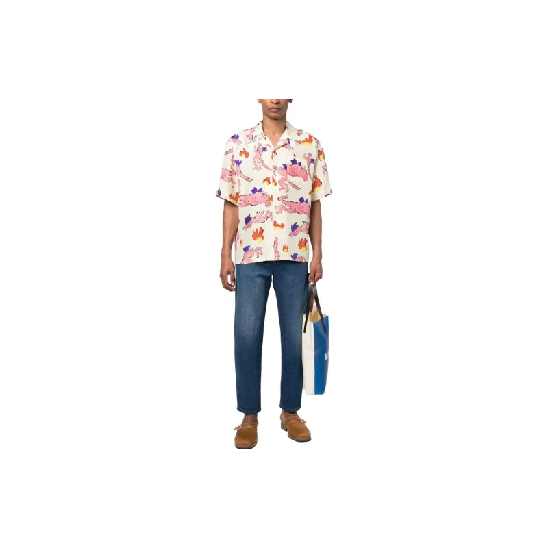 MARNI Shirts Men Light Yellow-1