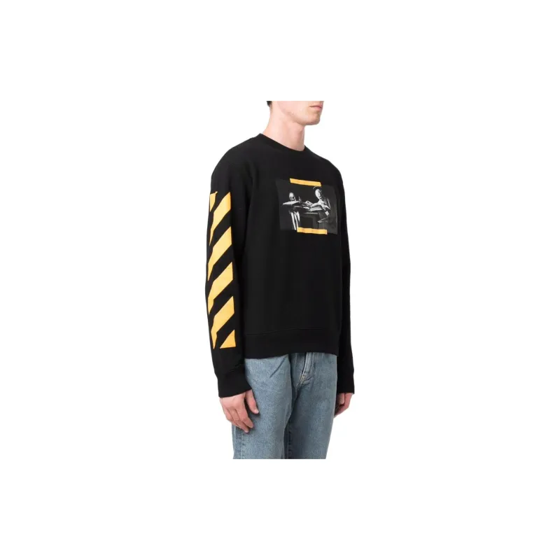 OFF WHITE Sweatshirts Men Black-3
