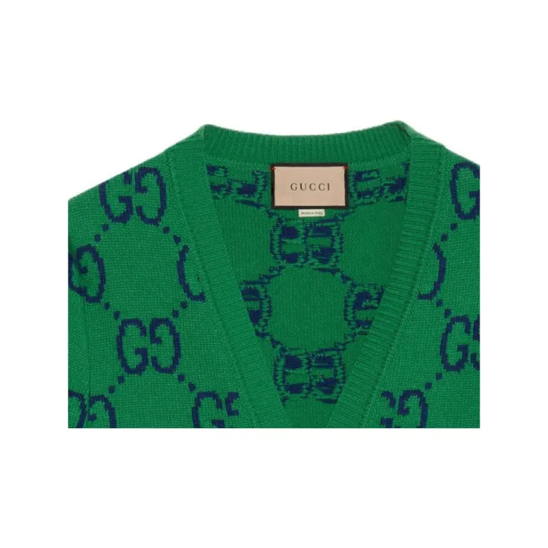 GUCCI Gg Knit Cardigan-4