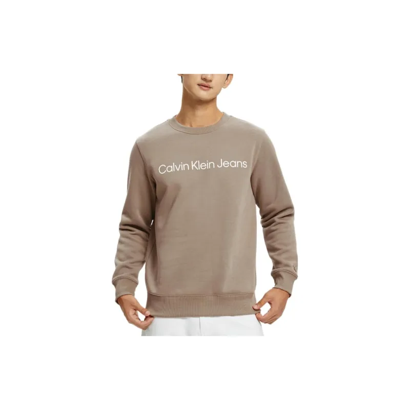 CALVIN KLEIN Sweatshirt Men's Khaki-3