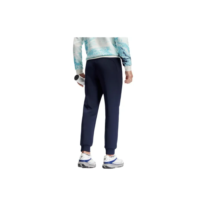FILA Knitted Sweatpants Men's Navy Blue-4
