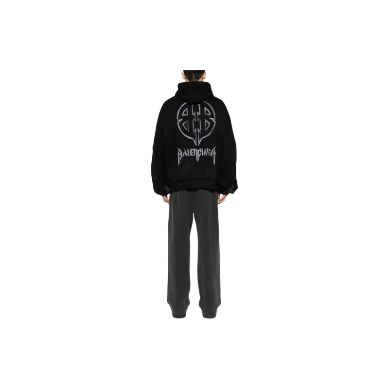 Balenciaga Logo print Padded Jacket-2