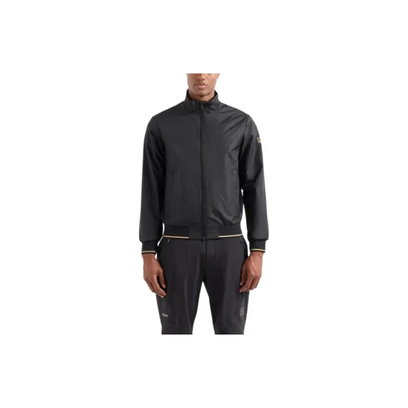 EMPORIO ARMANI EA7 Core Identity Technical Fabric Jacket Jackets & Coats Men's Black-2
