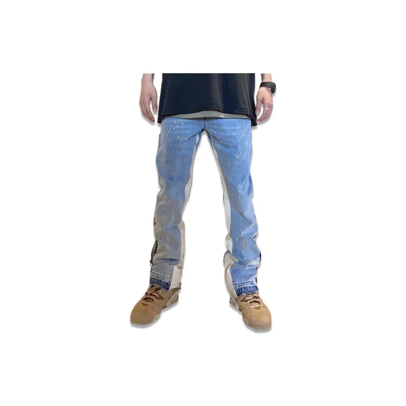 M26D SS21 Flared Pants Jeans Unisex Blue-2
