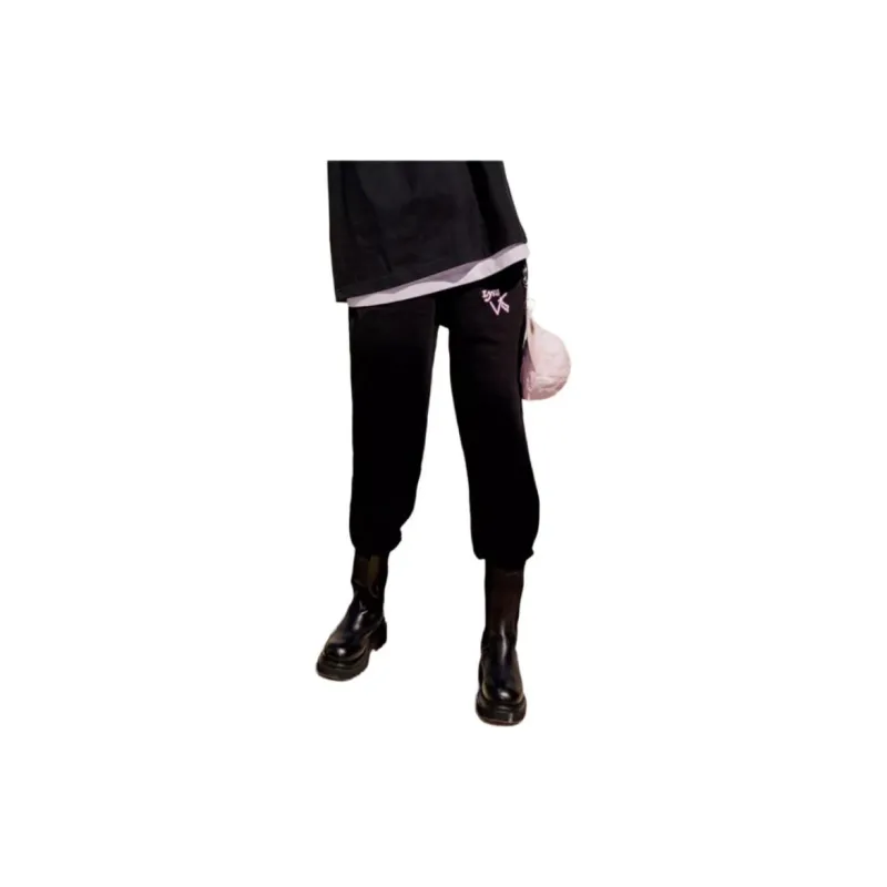 New Era Knitted Sweatpants Unisex Black Pattern-2