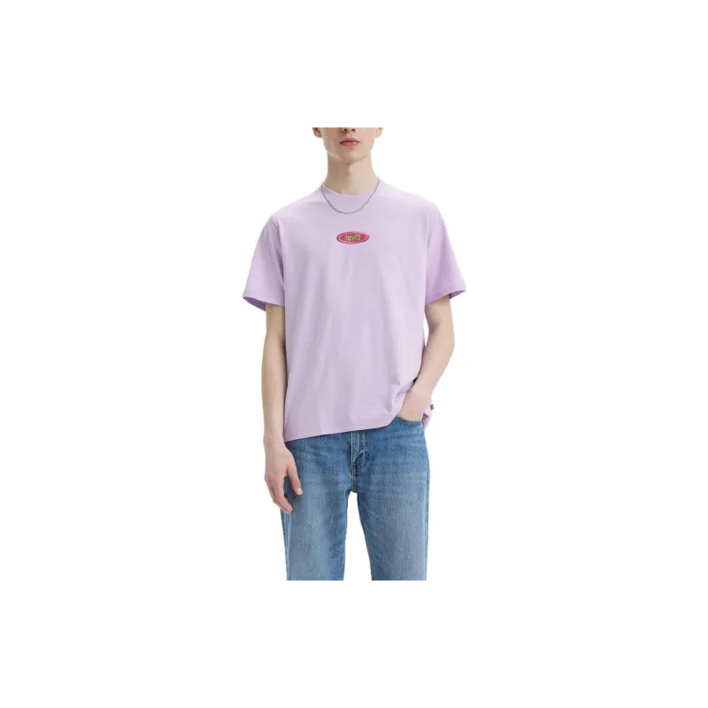 Levis T-Shirts Men Purple-2
