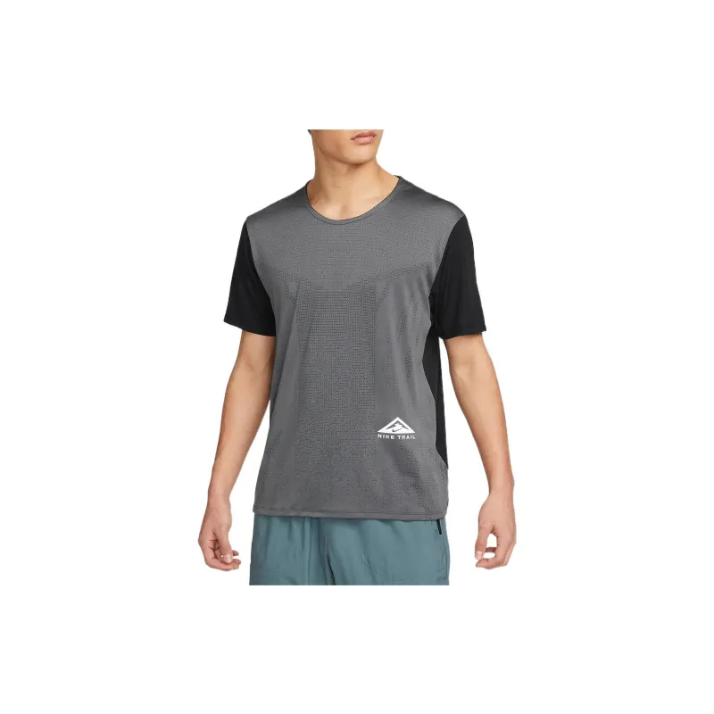 Nike T Shirts Men Black Gray Color-2