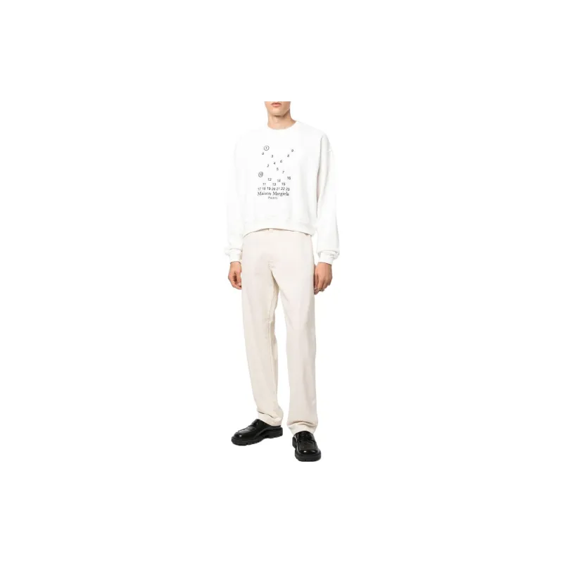 Maison Margiela Logo Printed Crewneck Sweatshirt-1