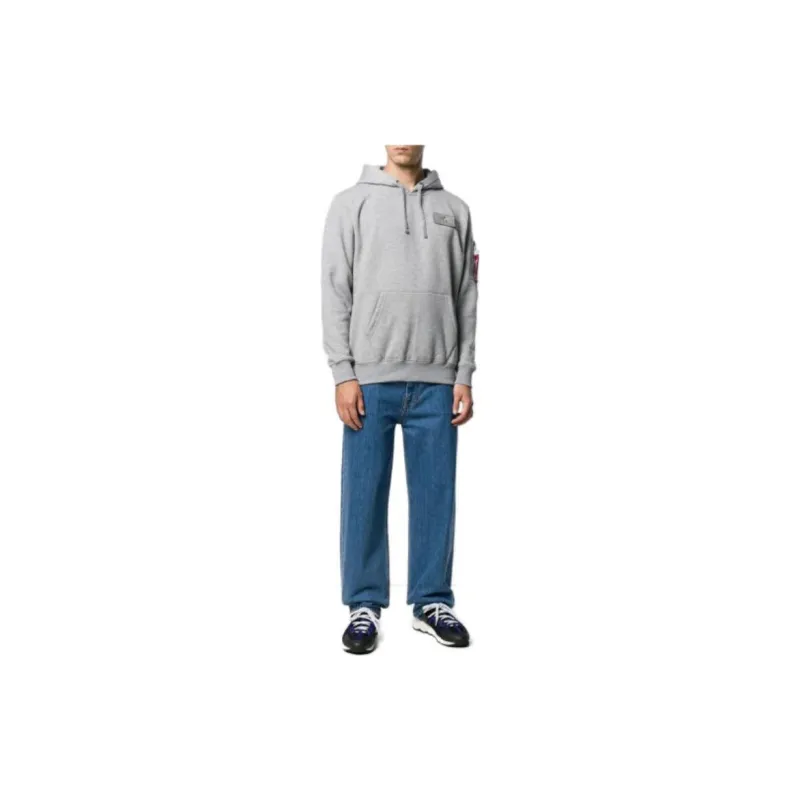 Alpha Industries Sweatshirts Men Gray-2