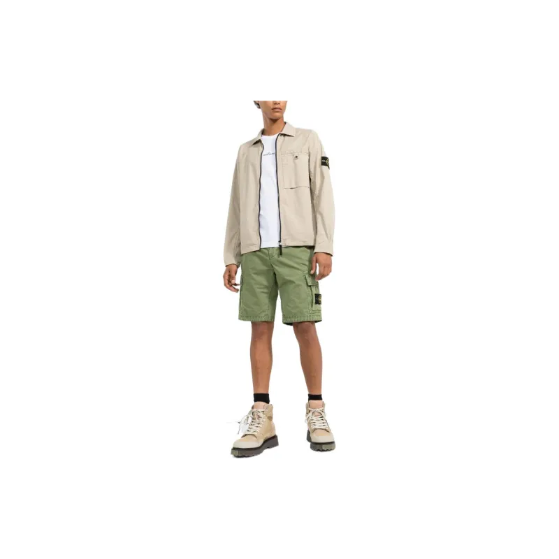 STONE ISLAND Cargo Shorts Men Green-3