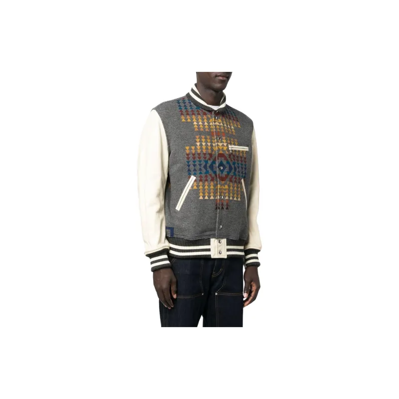 JUNYA WATANABE Pendleton Varsity Button-Up Jacket-2