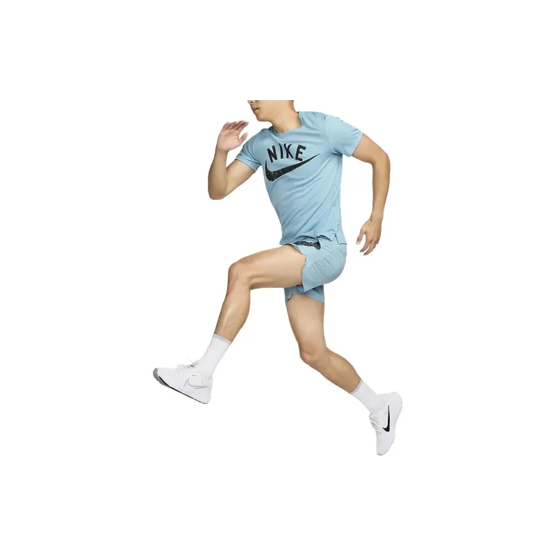 Nike Dri Fit T Shirts Men Blue-2