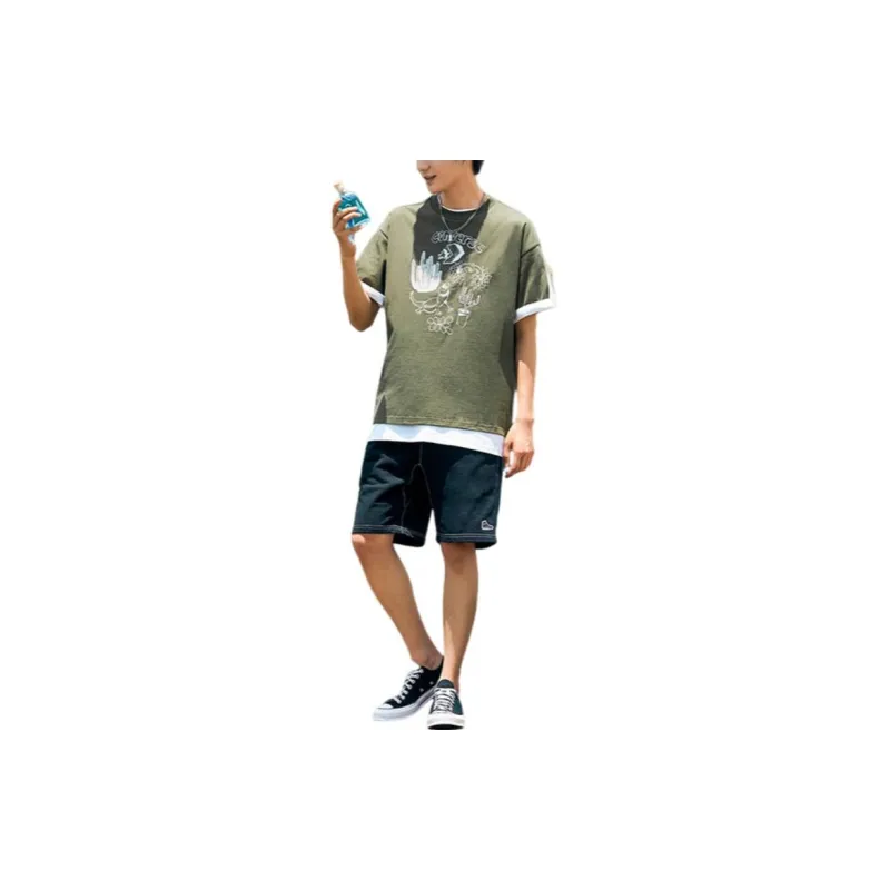 Converse T Shirt Men's Army Green-2