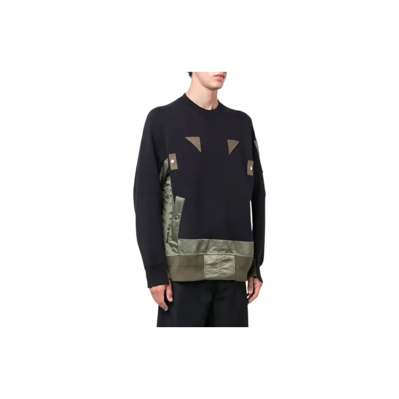 Sacai Sweatshirts Men Blue-1