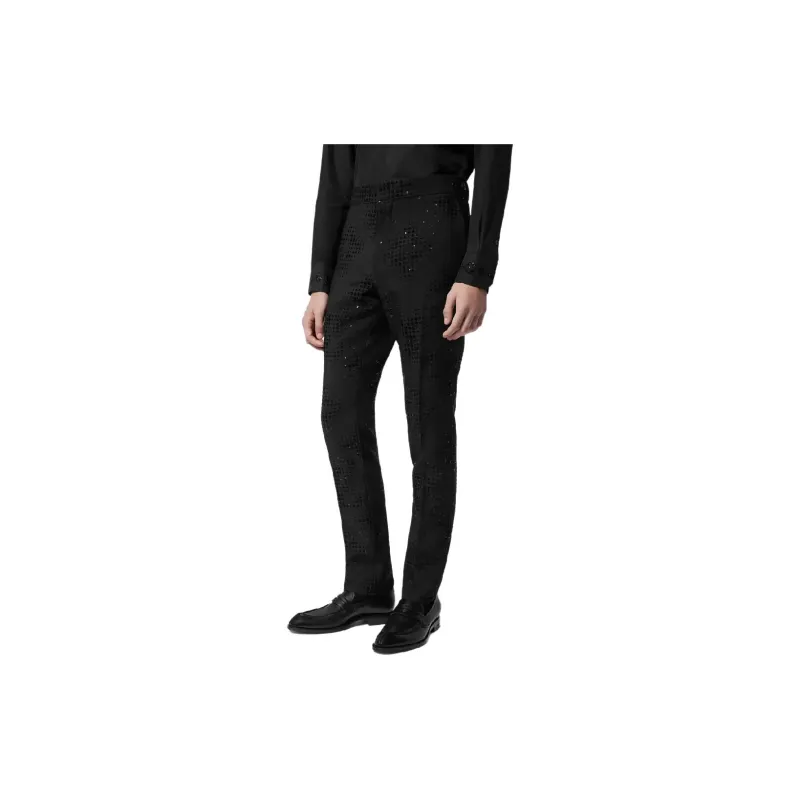 LOUIS VUITTON Monogram Wool Evening Pants-1