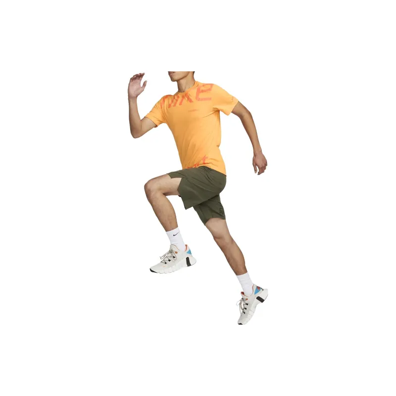 Nike T Shirts Men Saffron-3