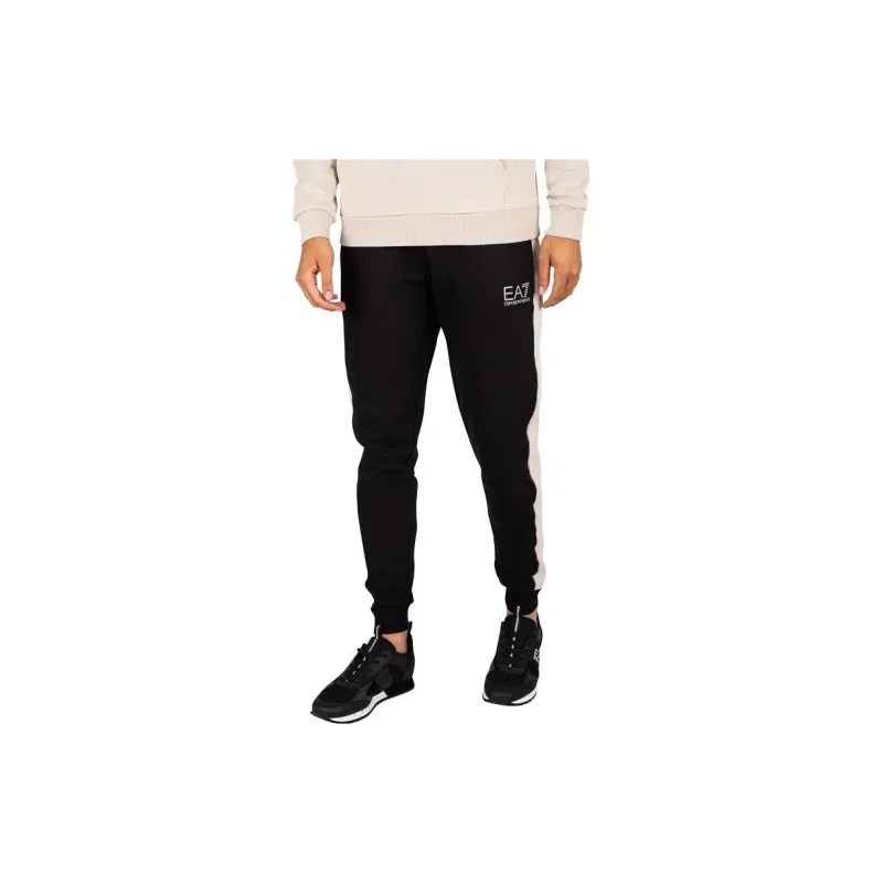 EMPORIO ARMANI EA7 Knitted Sports Pants Men's Black-3
