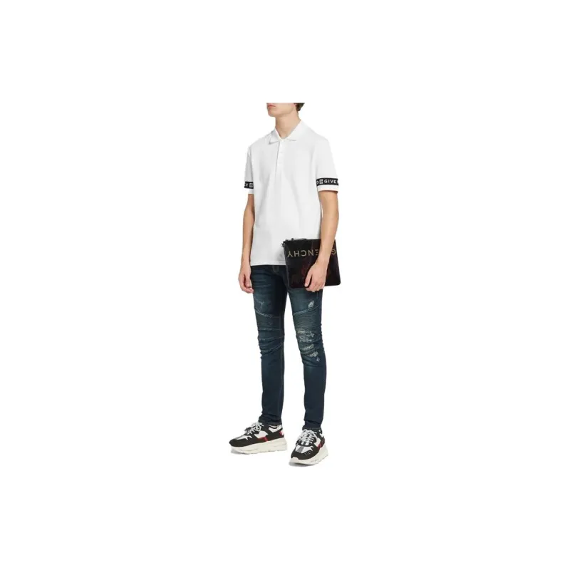 Givenchy Polo Shirts Men White-3