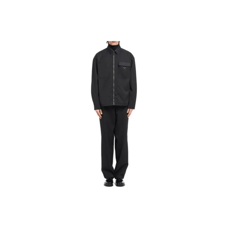 PRADA Re-Nylon Jackets Men Black-2