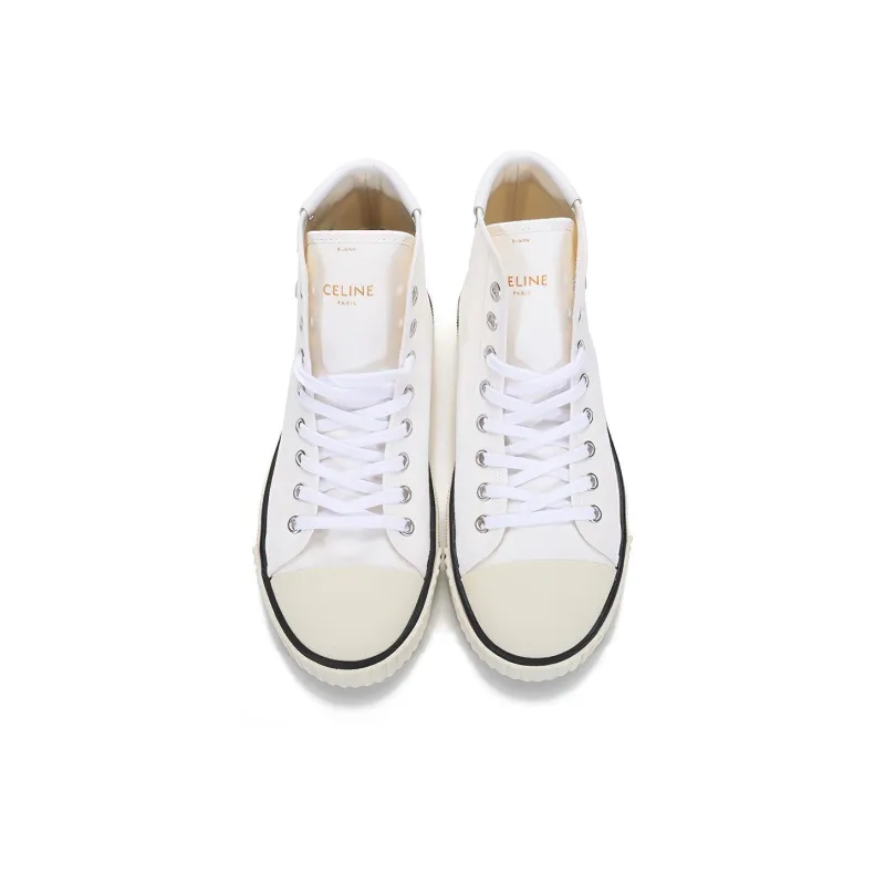 CELINE Blank Mid Lace Up Off White Women's-3