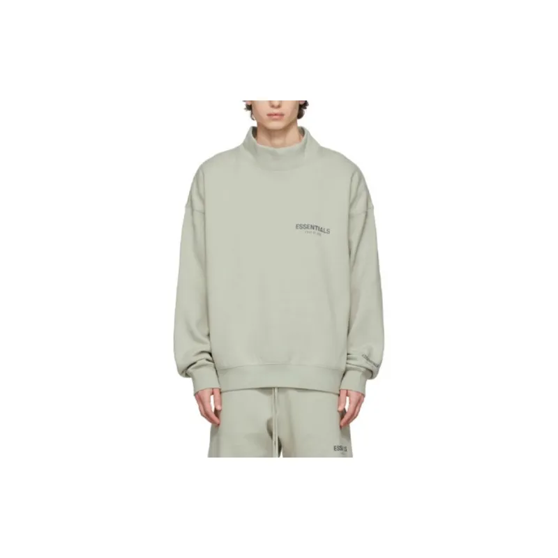 Fear Of God Essentials Ssense Exclusive Mock Neck Sweatshirt-3