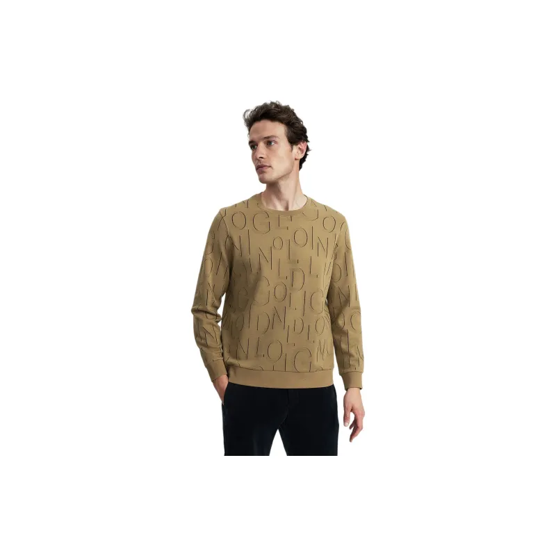 GOLDLION T Shirts Men Khaki-2