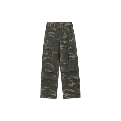 BABUGGE Casual Pants Unisex Army Green