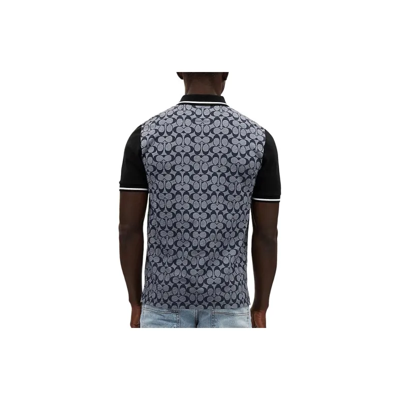 COACH SS24 Polo Shirt Men's Gray-1