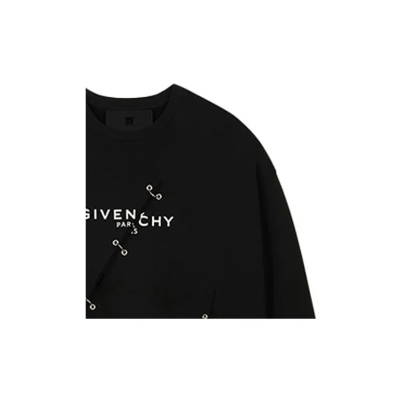 Givenchy Oversized Sweatshirt With Metal Details-6
