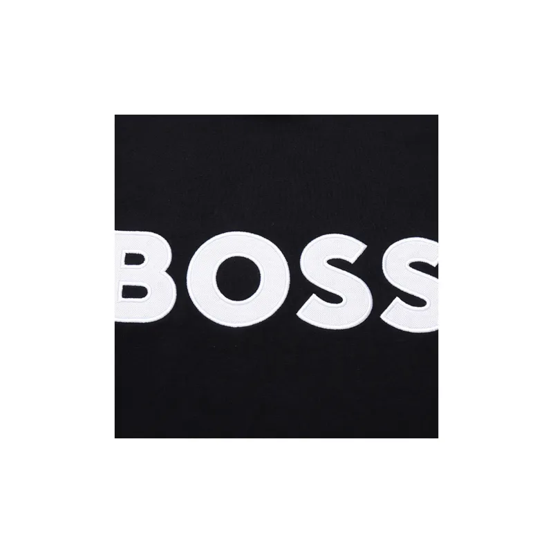 HUGO BOSS Short Sleeved T Shirts Men's Matte Black-3